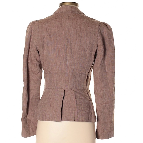 Max Studio Vintage Inspired Linen Jacket Blazer 2 - Picture 2 of 8